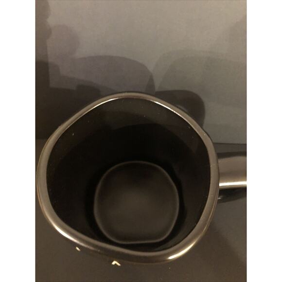 New Rae Dunn LAZY BONES Halloween Coffee Mug in black - Picture 2 of 3